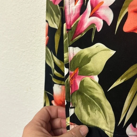 Caribbean Joe women’s multicolored floral button up jacket size small - Picture 7 of 10